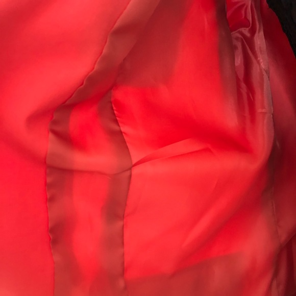 Coral Orange Lightweight Spring Blazer - Picture 5 of 8